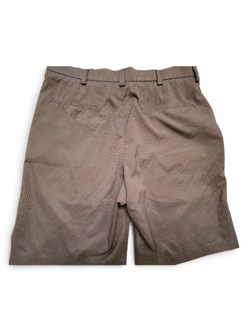PGA Tour Mens Golf Shorts Size 32 Houndstooth Grey Black White - Picture 3 of 4